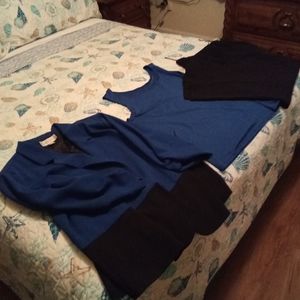 Two piece pant suit with free matching shell